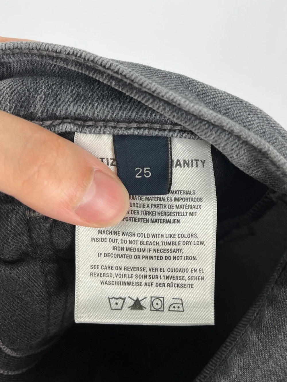 Citizens Of Humanity Premium Vintage Olivia Ankle Jeans Women’s 25 Grey Denim